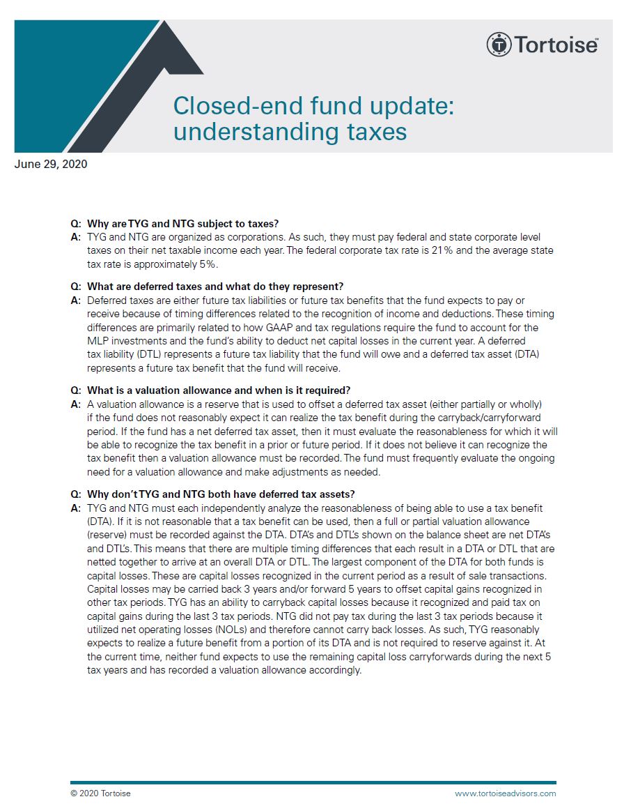 Closed-end fund update: understanding taxes